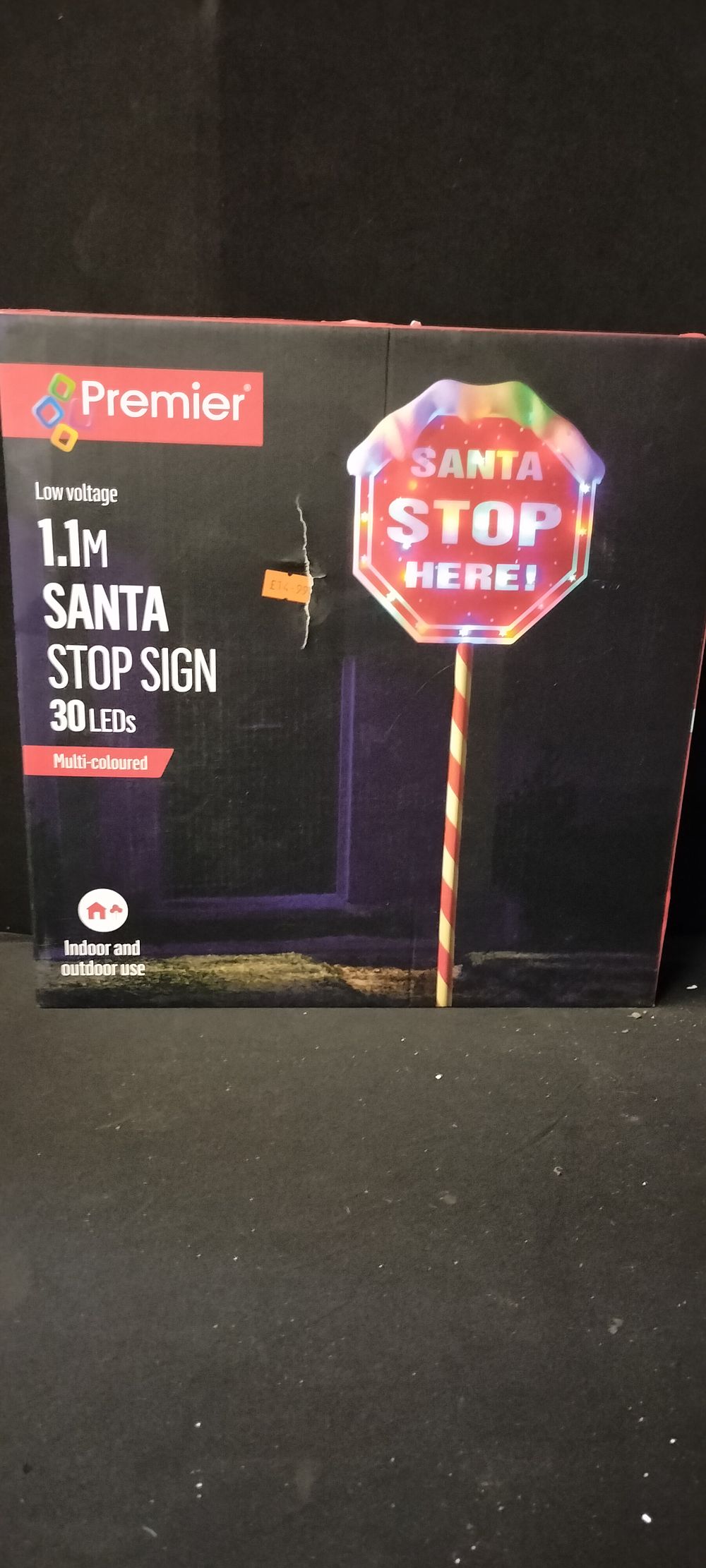 Lot 199: Premier Low Voltage 1.1M Santa Stop Sign, 30...