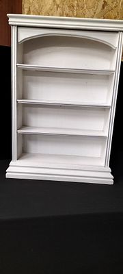 A Wall Mounted or Freestanding Small Shelf Unit Painted White Ideal for Kitchen or Displaying 