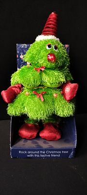 A Musical Dancing Christmas Tree Approx 40cm Tall. Needs Fresh Batteries
