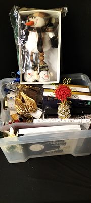 A Box of Mixed Christmas Items
