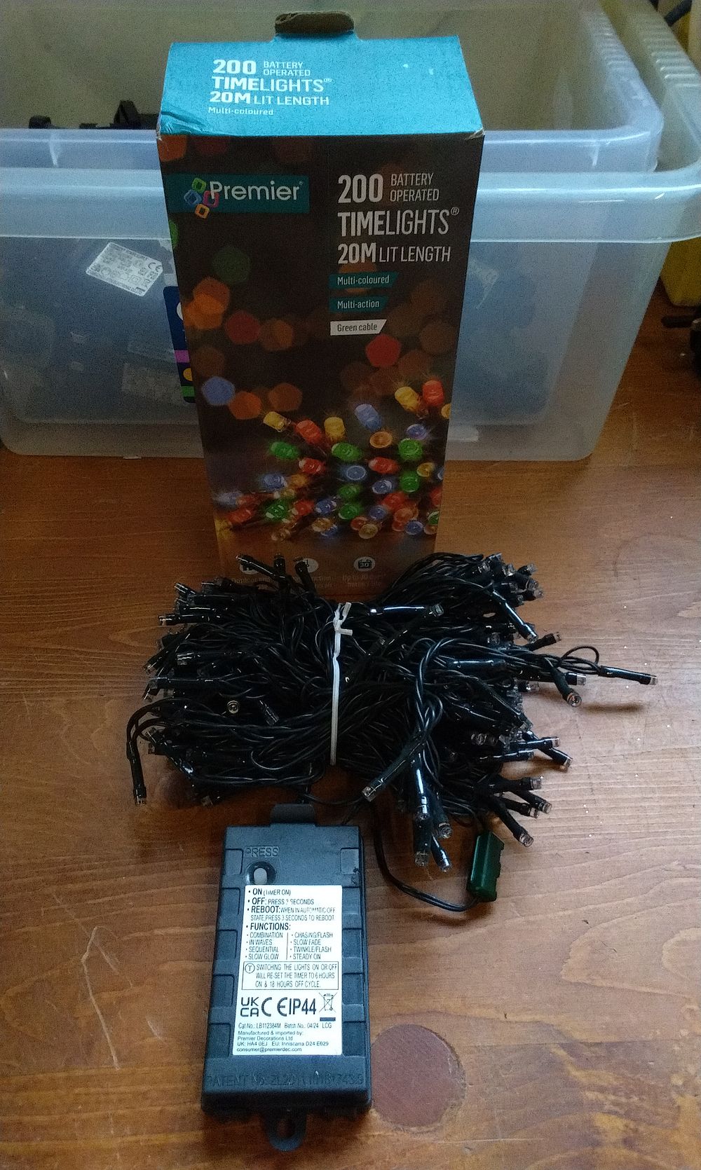 Lot 643: Premier Battery Operated Timelights