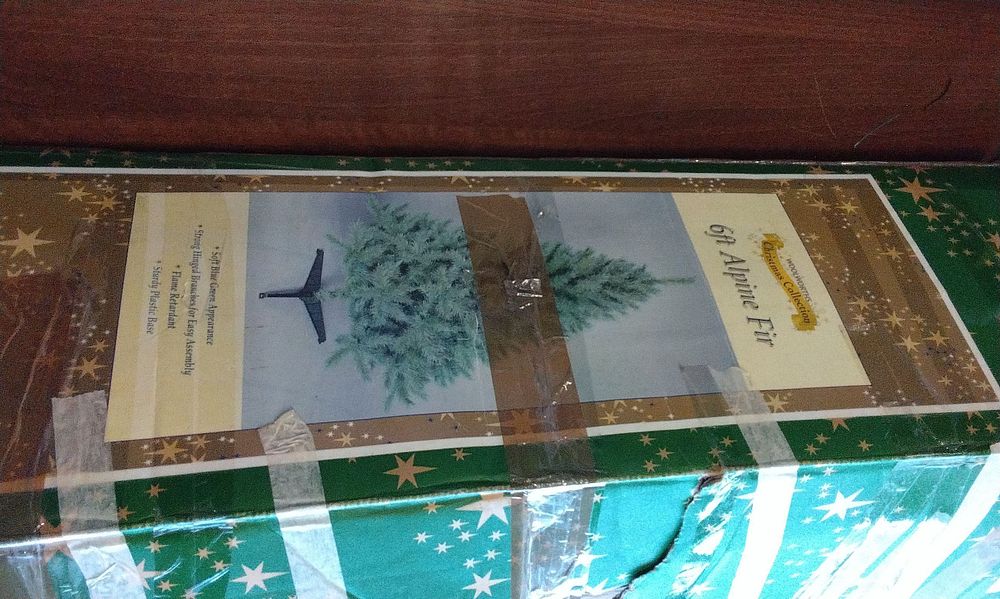 Lot 708: Woolworths 6ft Alpine Fir Christmas Tree