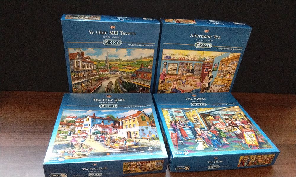 Lot 721: 4x Gibsons 1000 Piece Jigsaw Puzzles