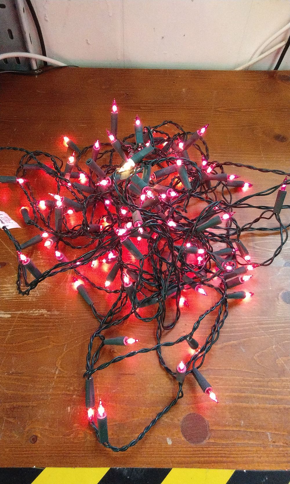 Lot 731: Traditional Fairy Lights, Dark Pink