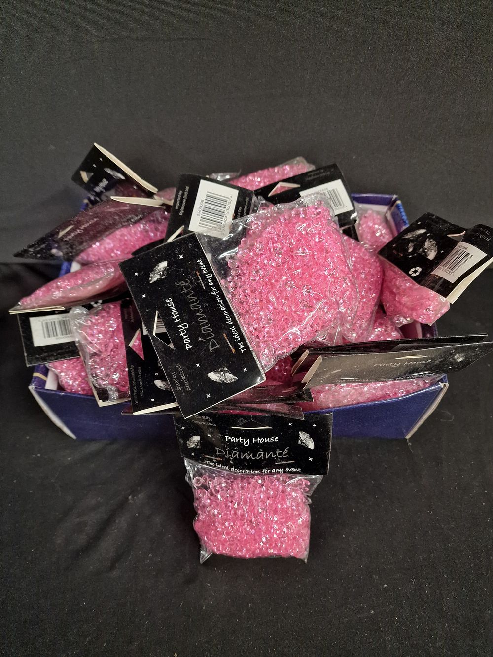 Lot 760: x40+ Packets of Pink Diamantés