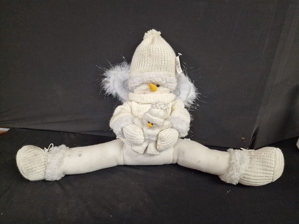 Lot 763: Angel Snowman Doorstop