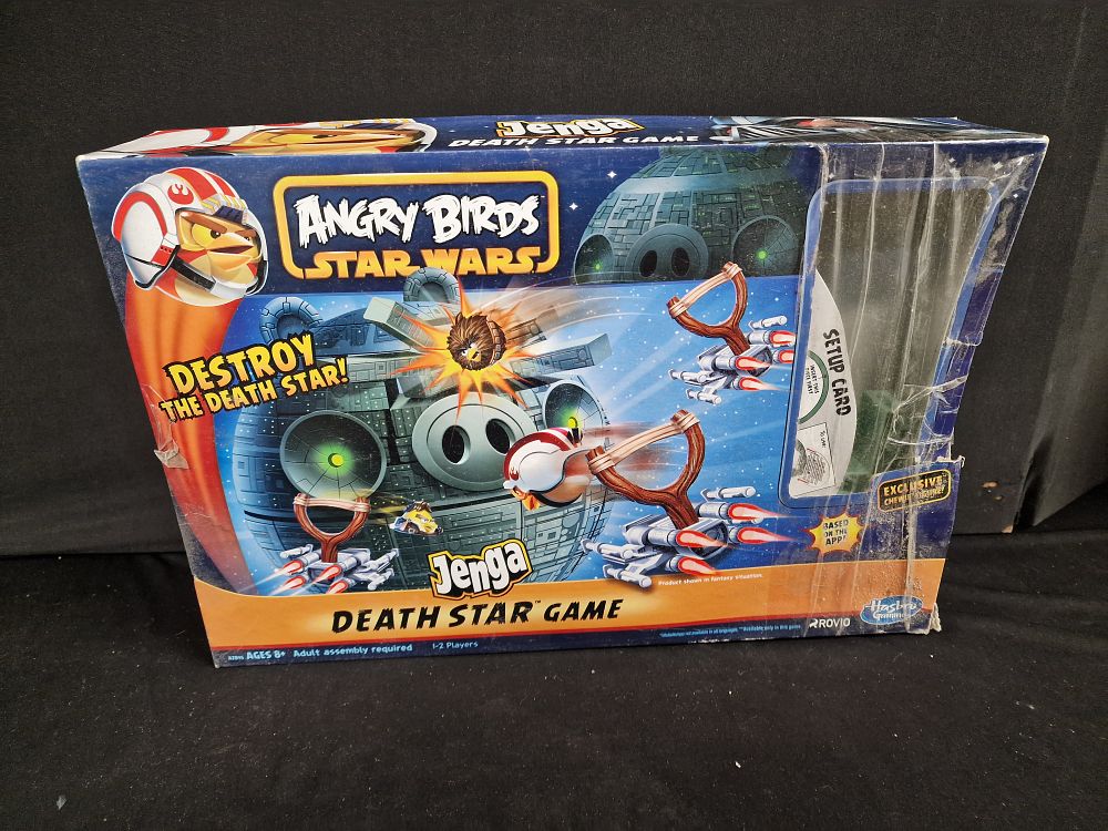 Lot 766: Angry Birds Star Wars Jenga Death Star Game