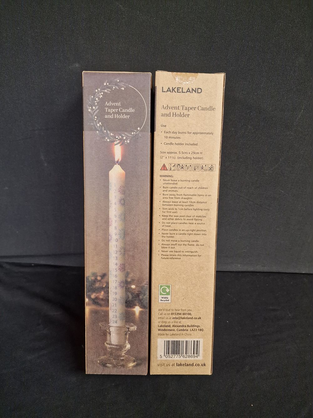 Lot 771: Pair of Advent Taper Candle and Holder