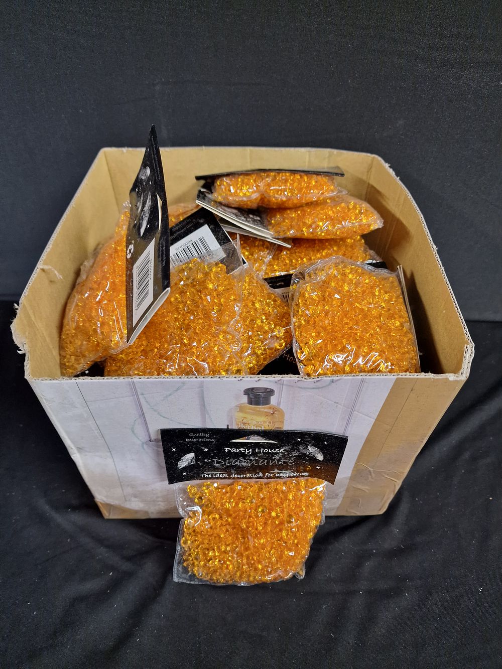 Lot 775: x30+ Packs of Gold Diamanté
