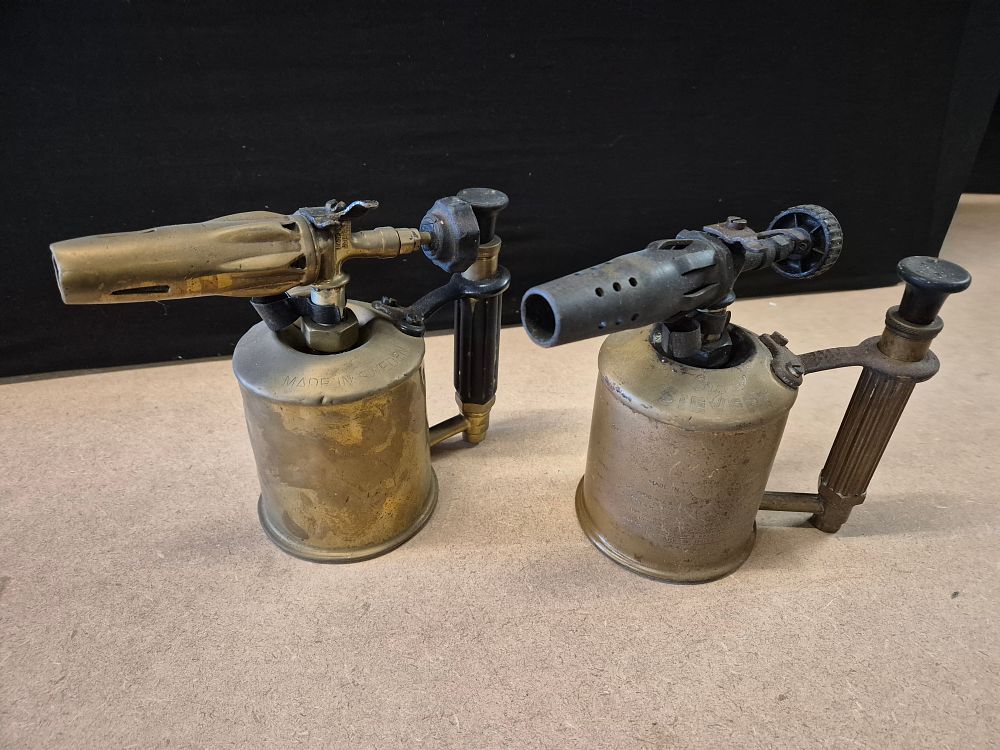Lot 213: Two Brass Blowlamps, a Sievert of Sweden and...
