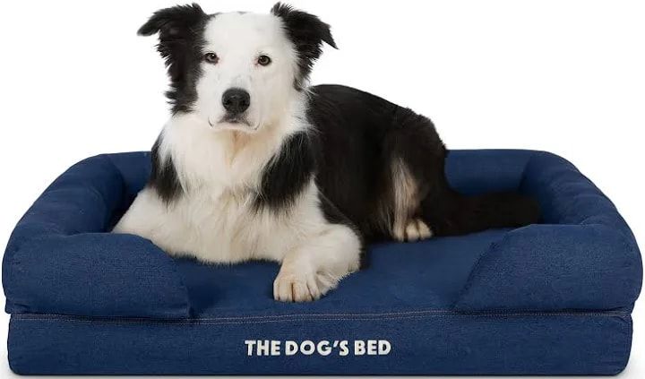 Lot 333: Brand New The Dog's Bed Orthopedic Dog Bed, Food Mat and Doggy Notebook.