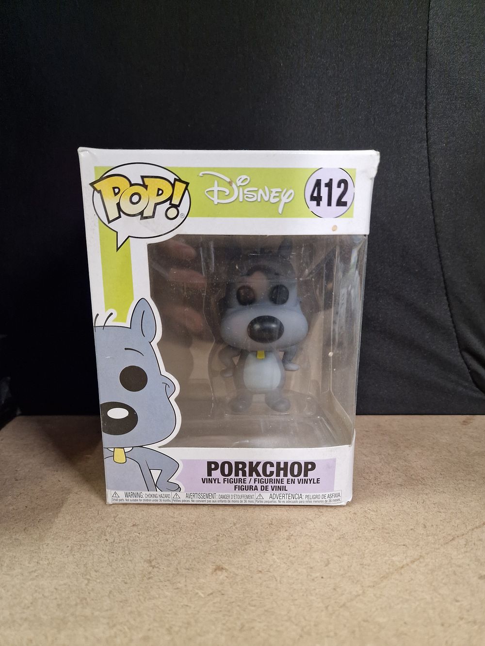Lot 347: Funko Pop! Disney #412 Porkchop Vinyl Figure in Box
