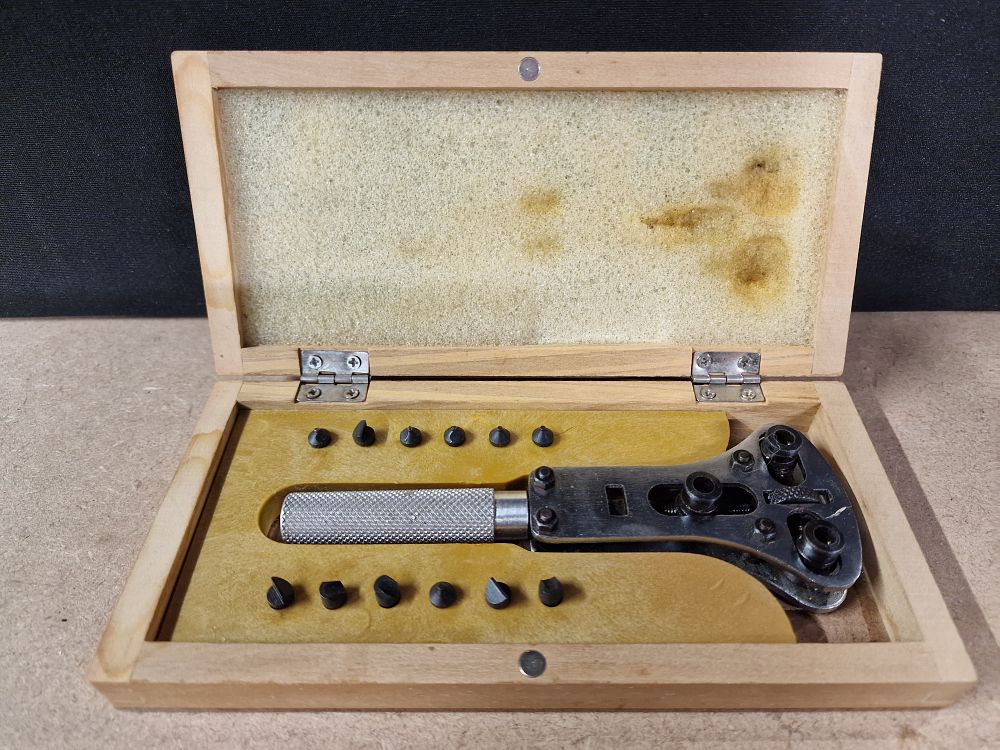 Lot 366: Watch Case Opener Tool with Tips