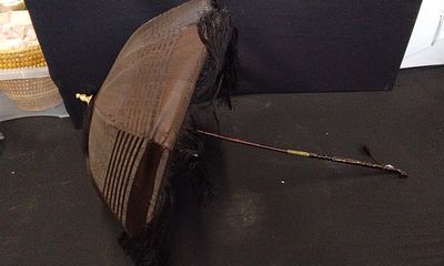Victorian style Brown Silk Tassle Parasol