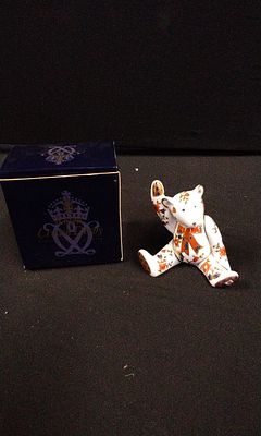 Boxed Royal Crown Derby Imari Mini Teddy Bear