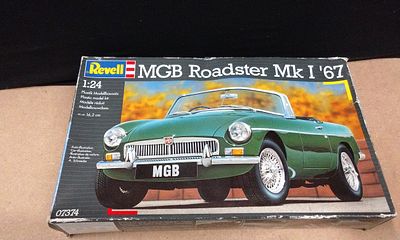 Revell MGB Roadster Mk I '67 1:24 Scale Plastic Model Kit 07374. Bags Sealed. This lot presents 