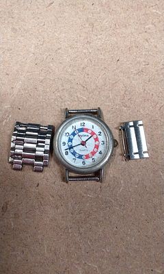 Anytime Quartz Wristwatch Head and Components (Ref: 10198). This lot comprises a disassembled 