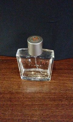 Chanel Allure Homme Eau de Toilette Cologne Bottle. Part Used. A clear glass cologne atomizer 