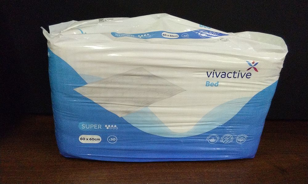Lot 537: Unopened Vivactive SUPER Bed Pads 60 x 60cm 30 Count