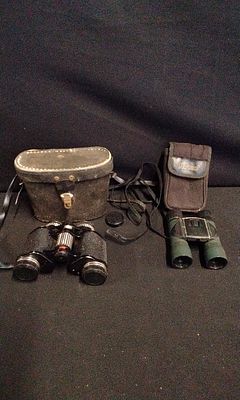 Two Pairs Boots Admiral III and Hawke Premier Binoculars. A collection of 4 items (2 pairs of 