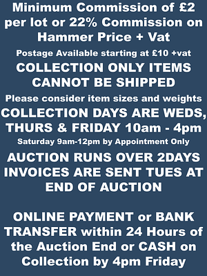 PAYMENT, COLLECTION & DELIVERY. BUYERS READ BEFORE BIDDING
