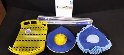 CHOMP! Healthier Home 5 Minute CleanWalls Cleaning System Kit. A yellow and blue CHOMP! 5 Minute 