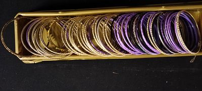 Collection of Dozens of Indian Fashion Bangle Bracelets. A collection of dozens of bangles 