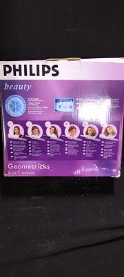 Philips Geometricks 6 in 1 HP4696 Multi-Styler Hair Set. Tested for Power, A boxed Philips 