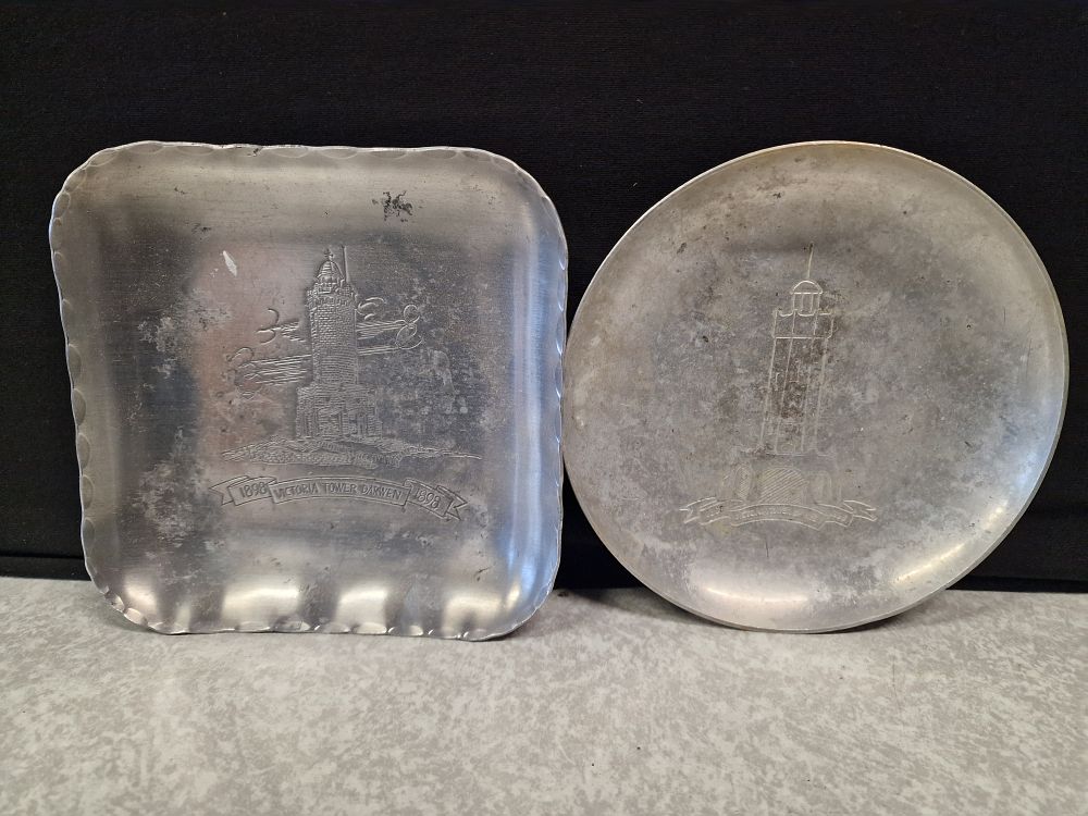 Lot 408: Pair of Darwen Tower Ashtrays