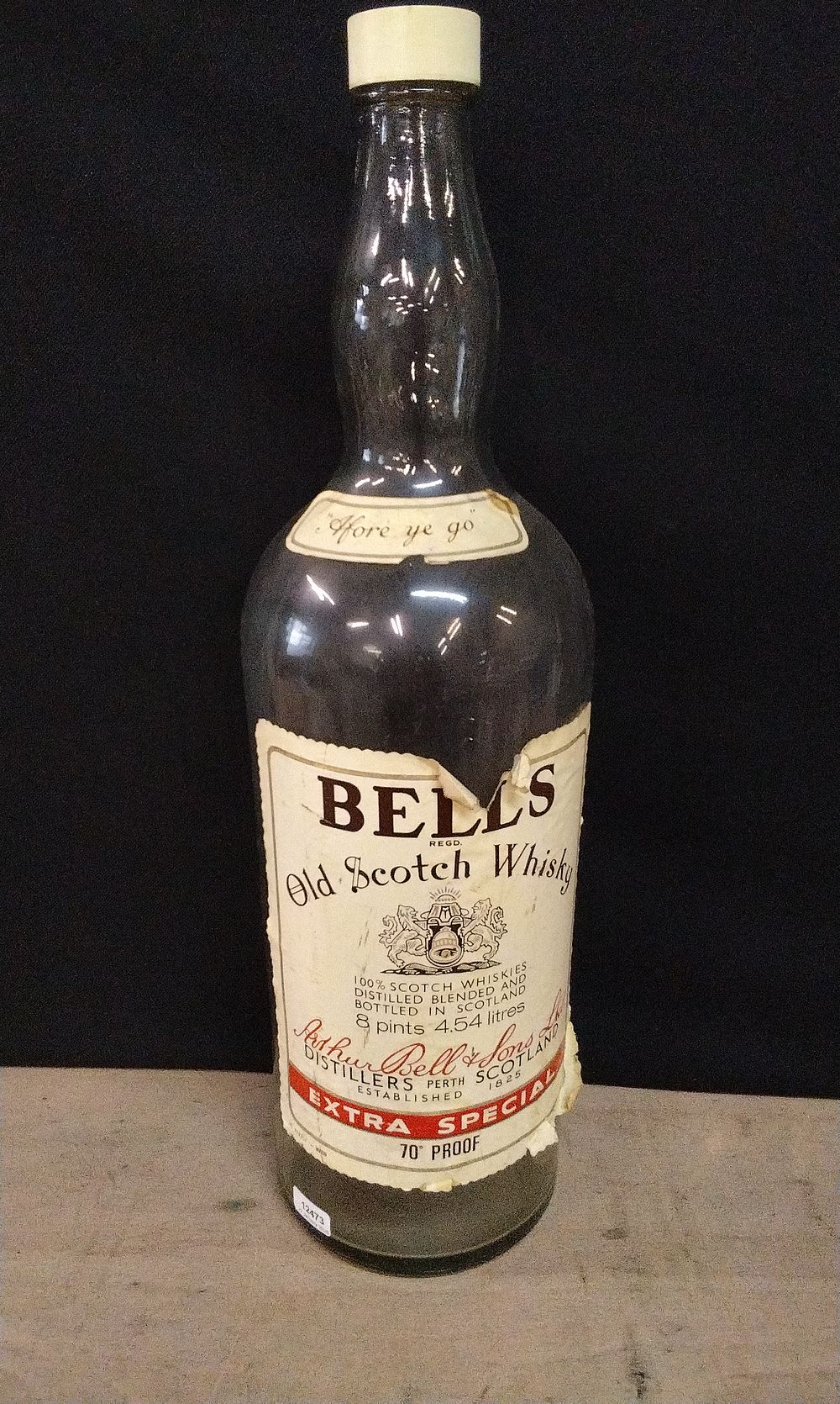 Lot 168: Empty Oversized Bottle of Bell's Scotch Whisky