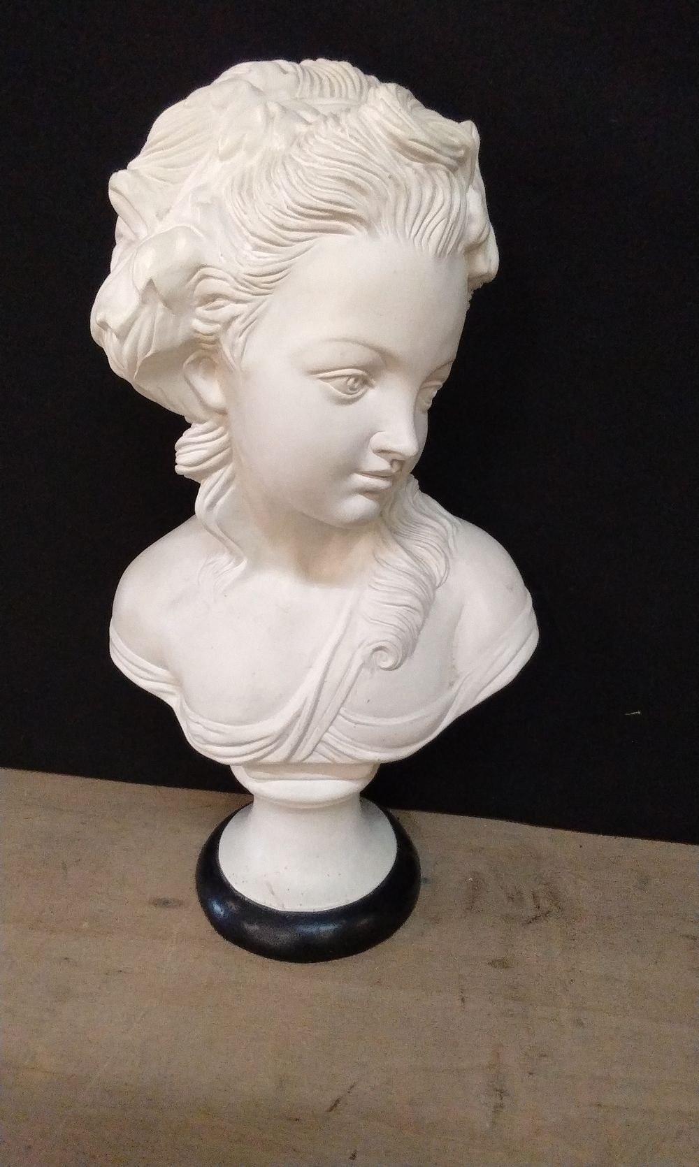 Lot 228: Ceramic Cast Bust Of the Portrait of a Girl Statue