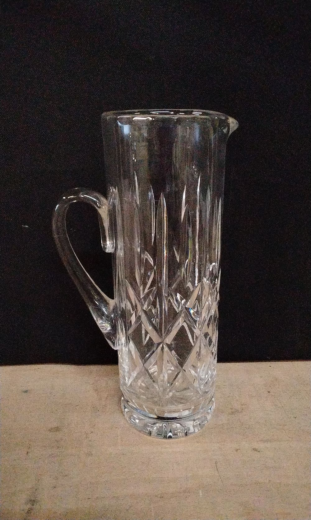 Lot 231: A Crystal Pitcher. Nachtmann Noblesse Crystal Pitcher.