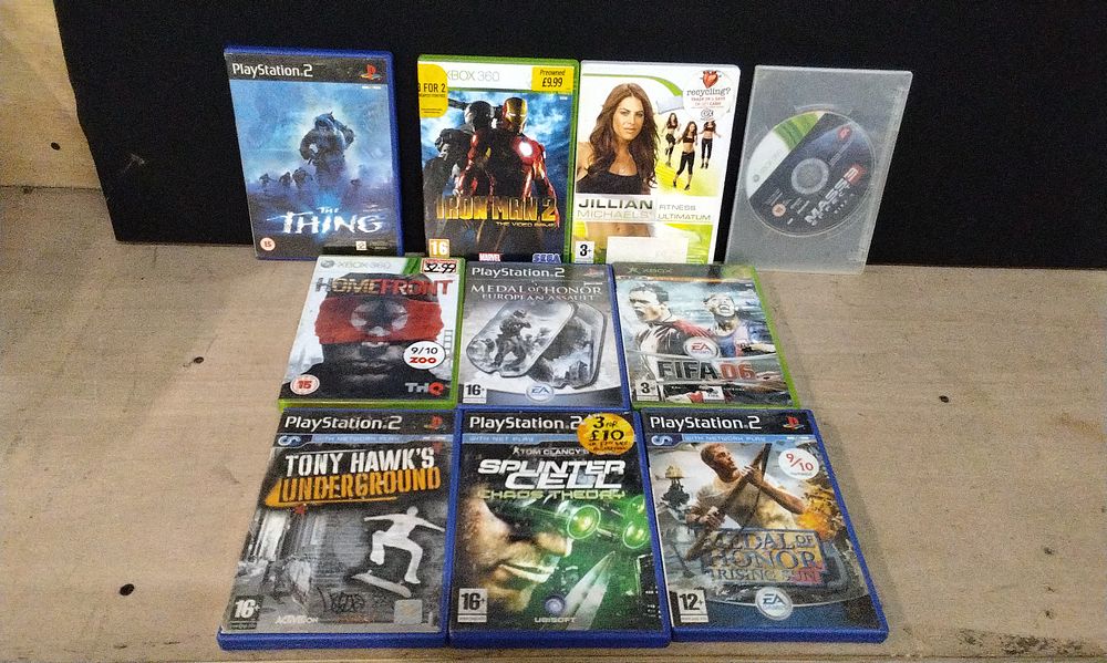 Lot 248: 10x PlayStation 2 and Xbox, Xbox360 and Wii Games