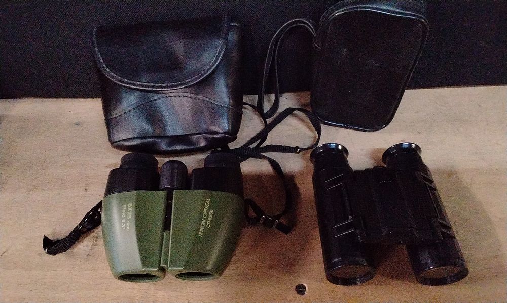 Lot 272: Two Paurs of Binoculars. One Pair Trikon Optical CP-8250, Feild 6.3°, 8x25mm. And One Pair Not Branded