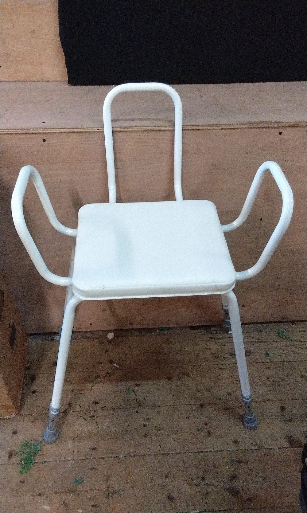 Lot 292: Adjustable Perching/Shower Stool with Back and Arms