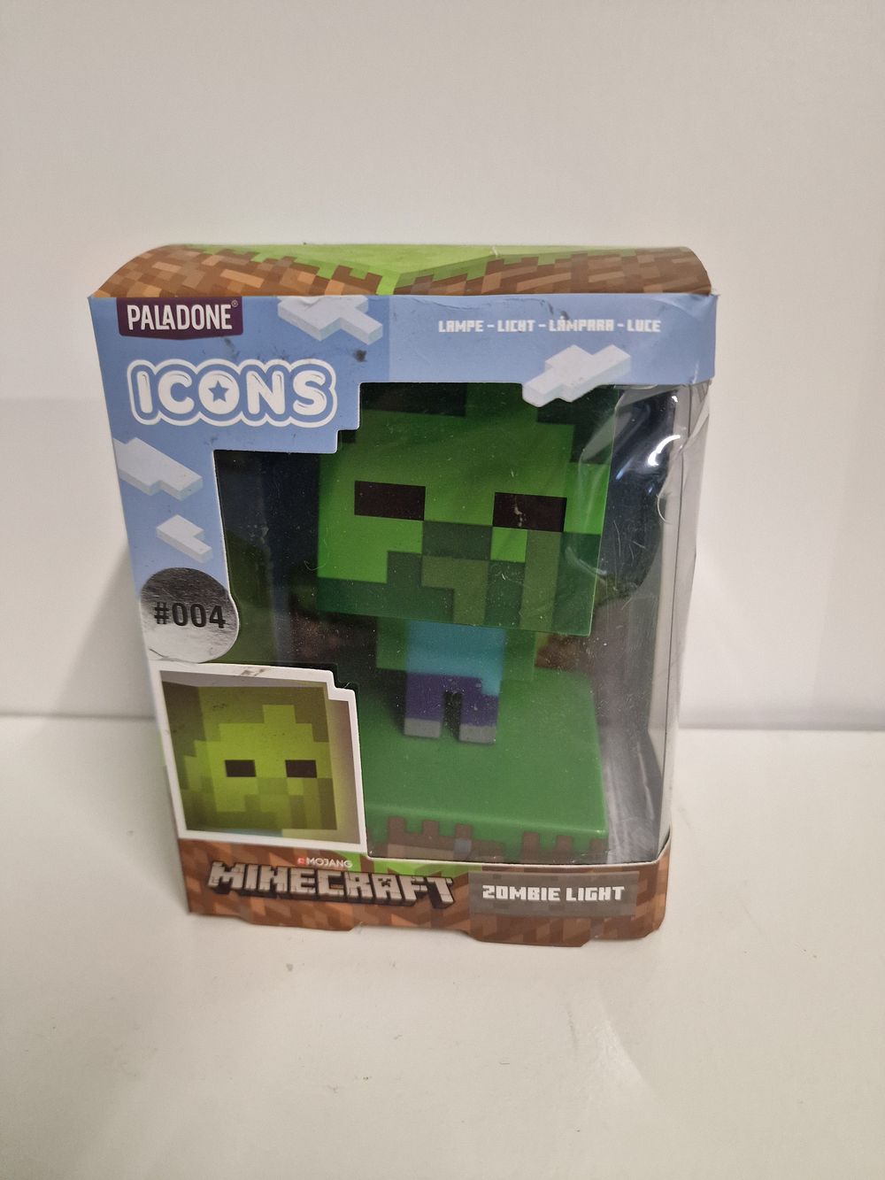 Lot 185: Paladone Icons Minecraft Zombie Light