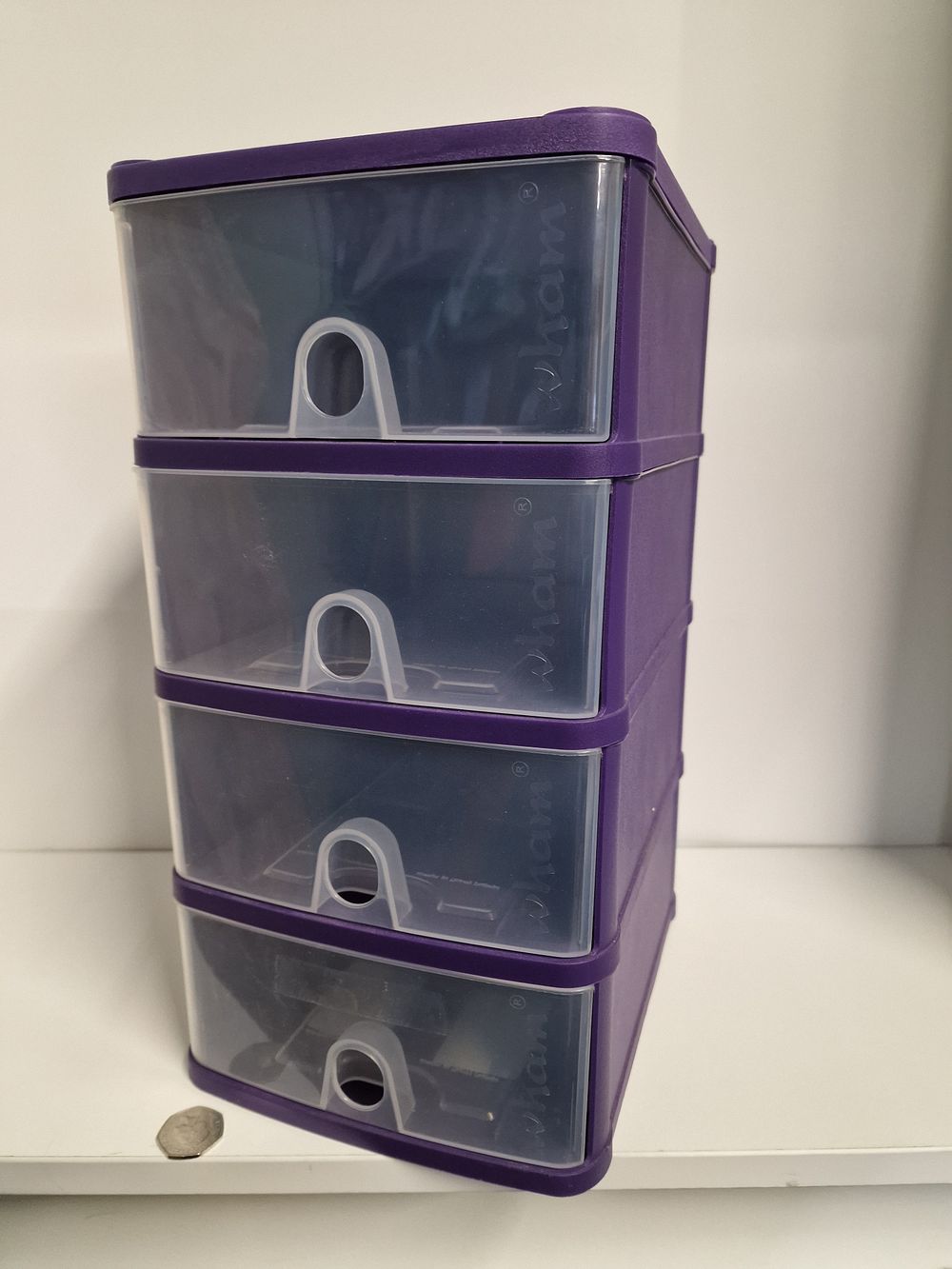 Lot 226: Plastic 4 Drawer Organiser