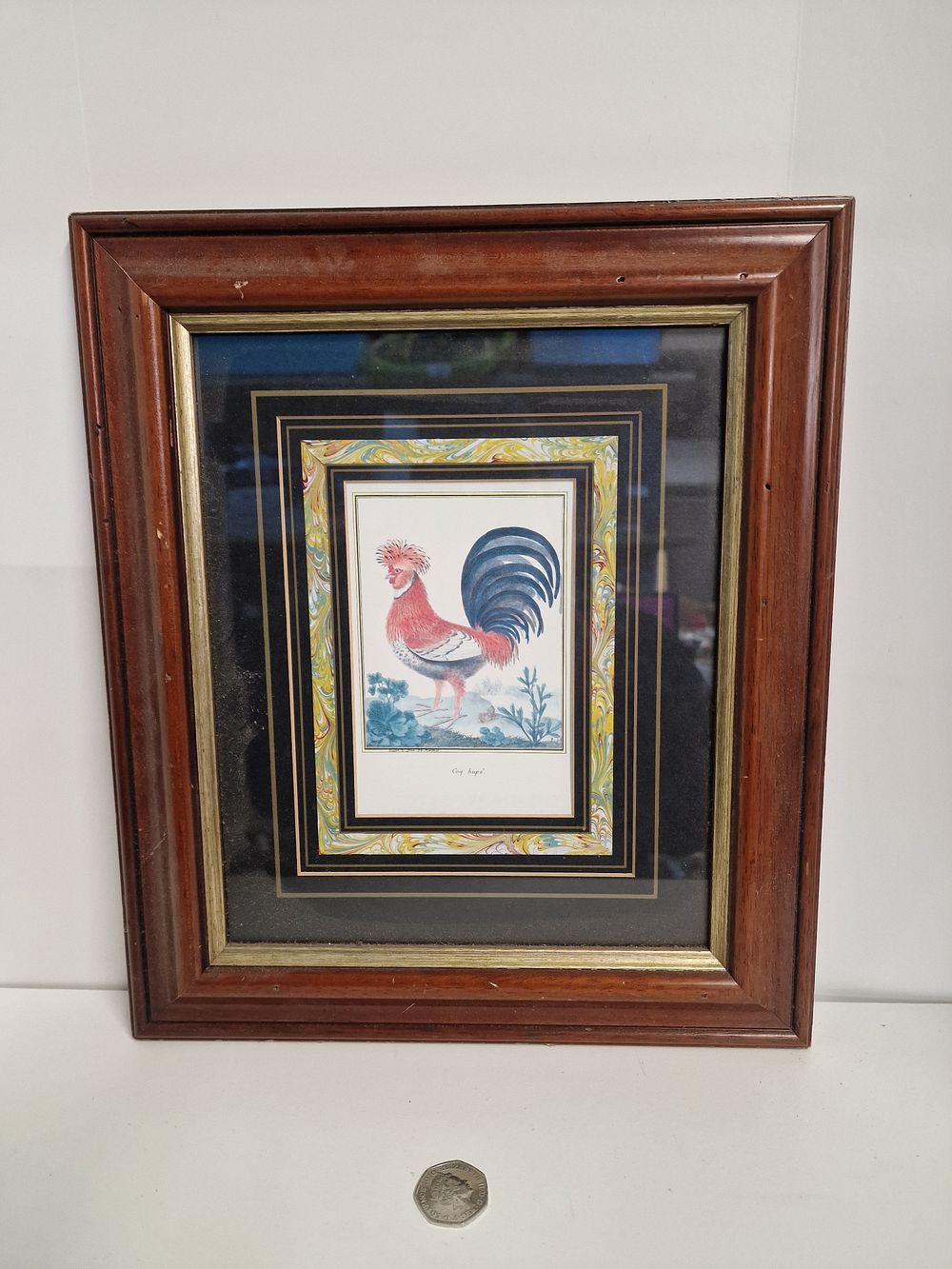 Lot 234: 'Coq Hupé' Framed Print