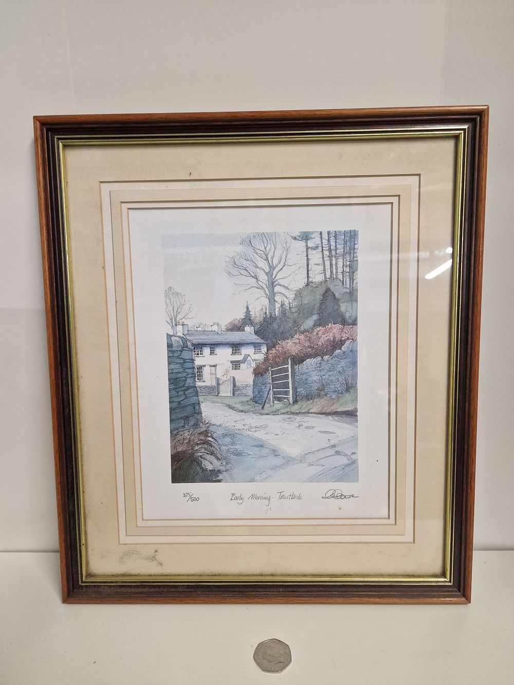 Lot 236: Geoffrey Cowton LTD Edition Print Early Morning at Troutbeck 375/500
