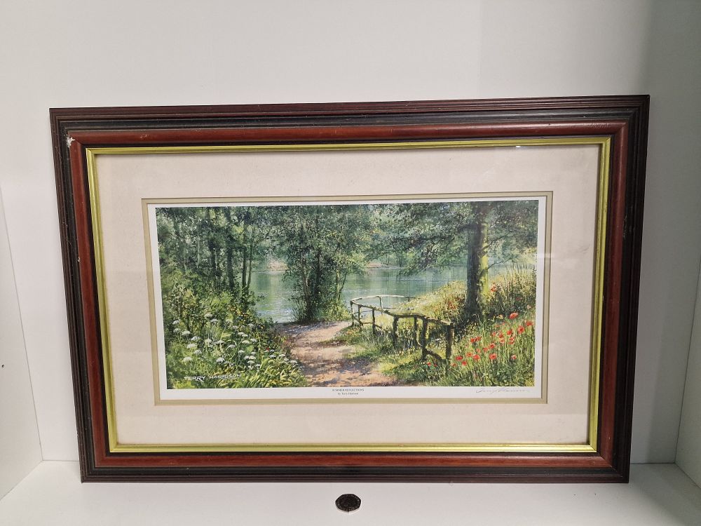 Lot 238: Signed Print of Summer Reflections by Terry Harrison