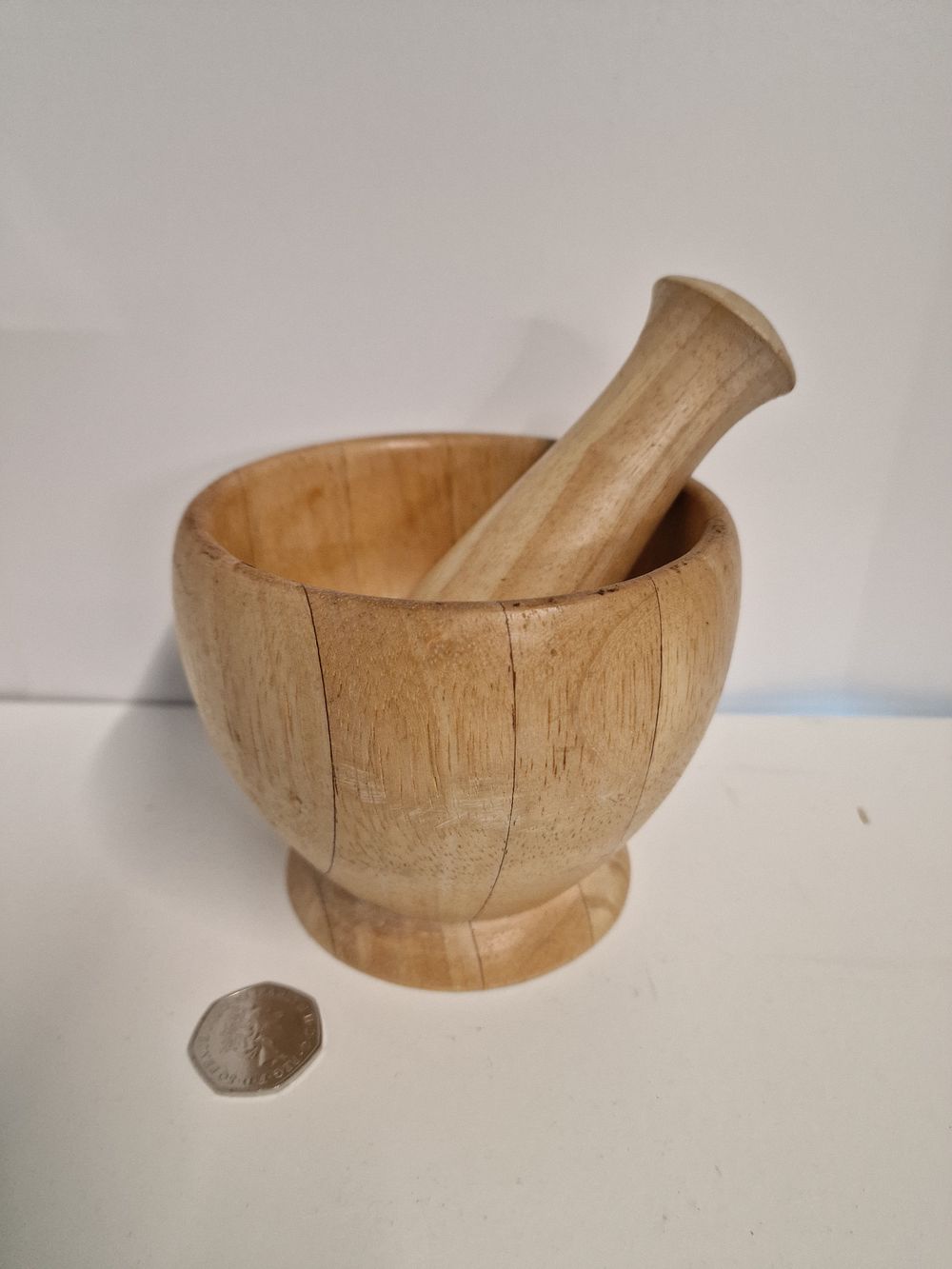Lot 285: Wooden Pestle and Mortar