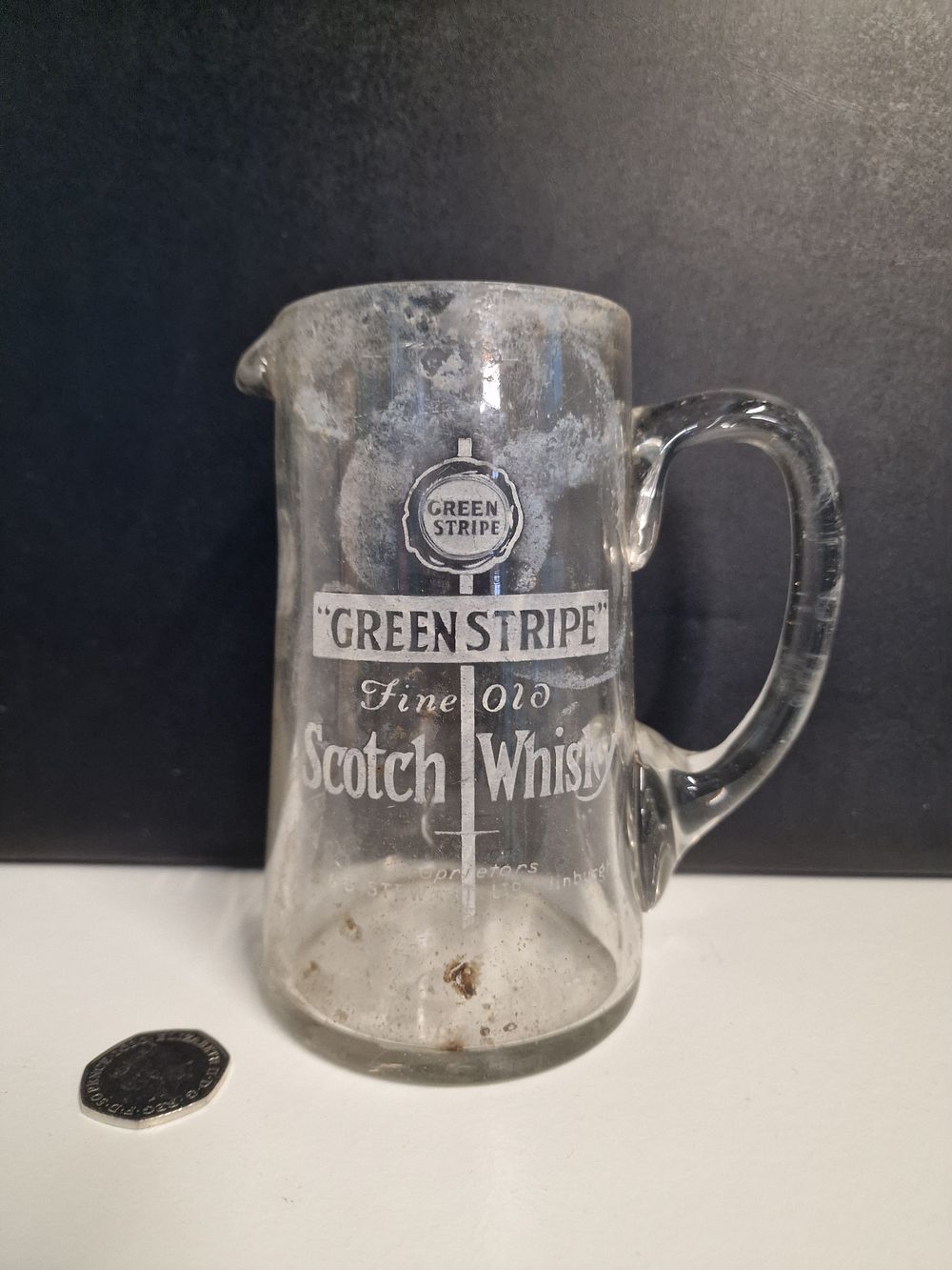 Lot 287: Green Stripe Scotch Whisky Glass