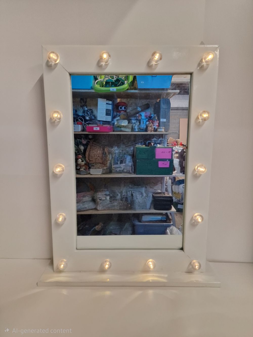 Lot 298: Hollywood Style Vanity Mirror