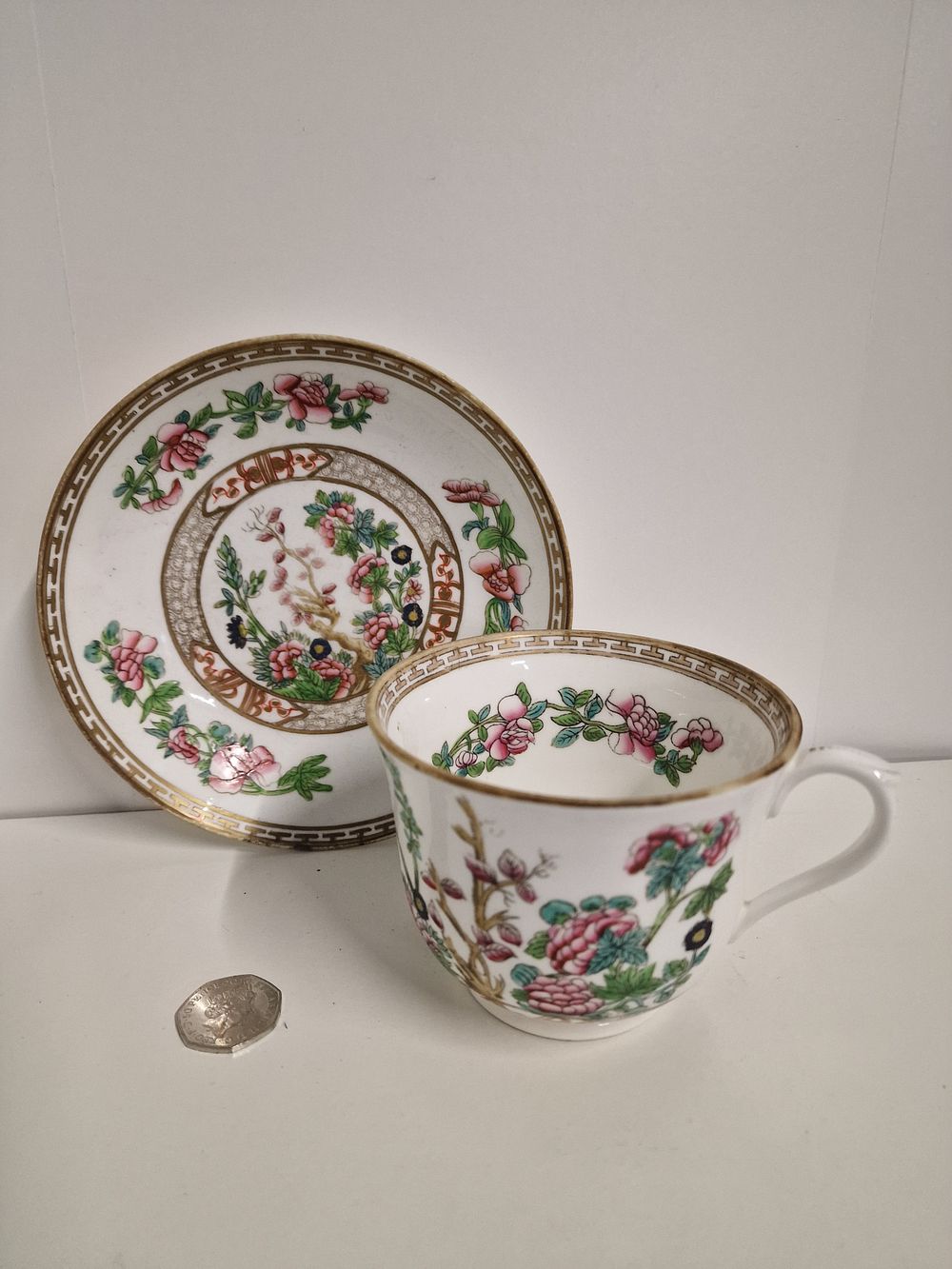 Lot 313: Oriental Cup & Saucer