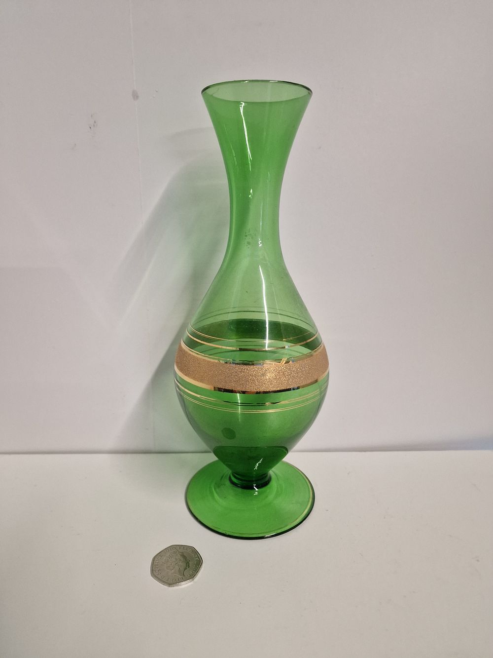 Lot 330: Green Glass Vase