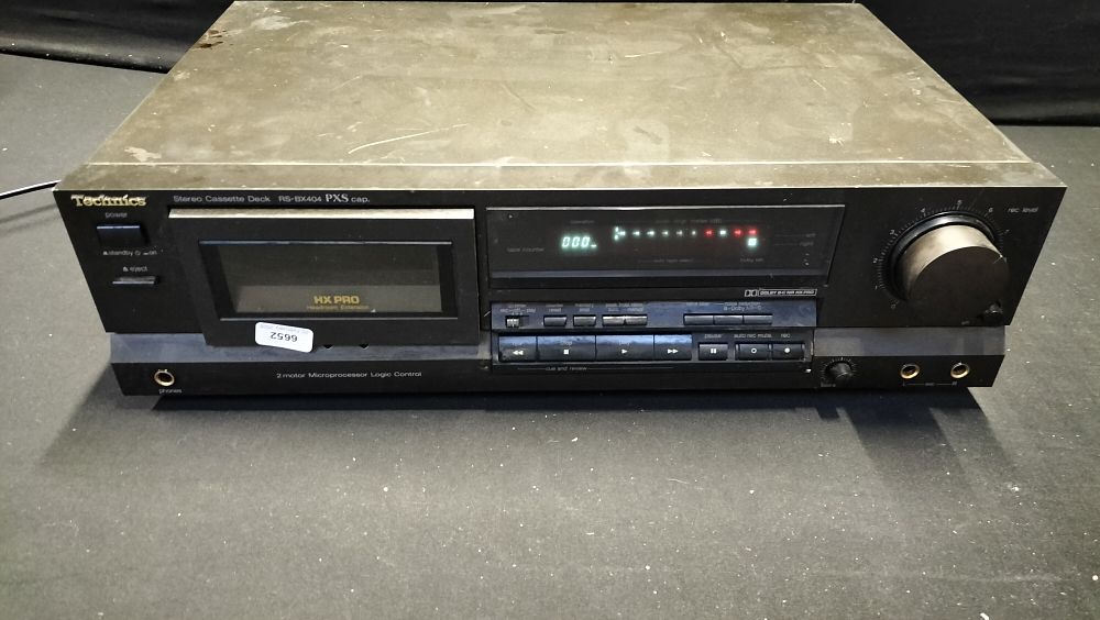 Lot 204: Technics RS-BX404 Stereo Cassette Deck, Tested