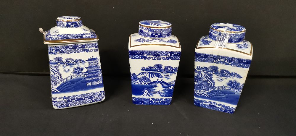 Lot 176: Three Ringtons Miniature Mailing Tea Caddies