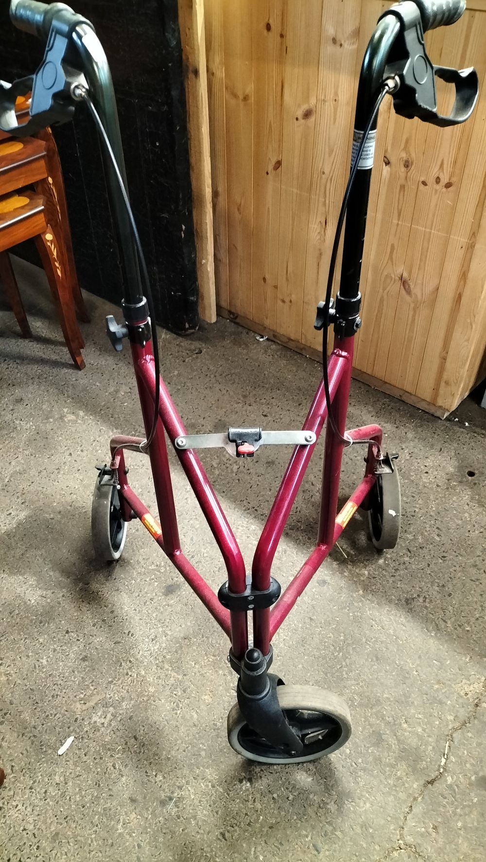 Lot 237: A Millercare Three-Wheeled Rollator Walker