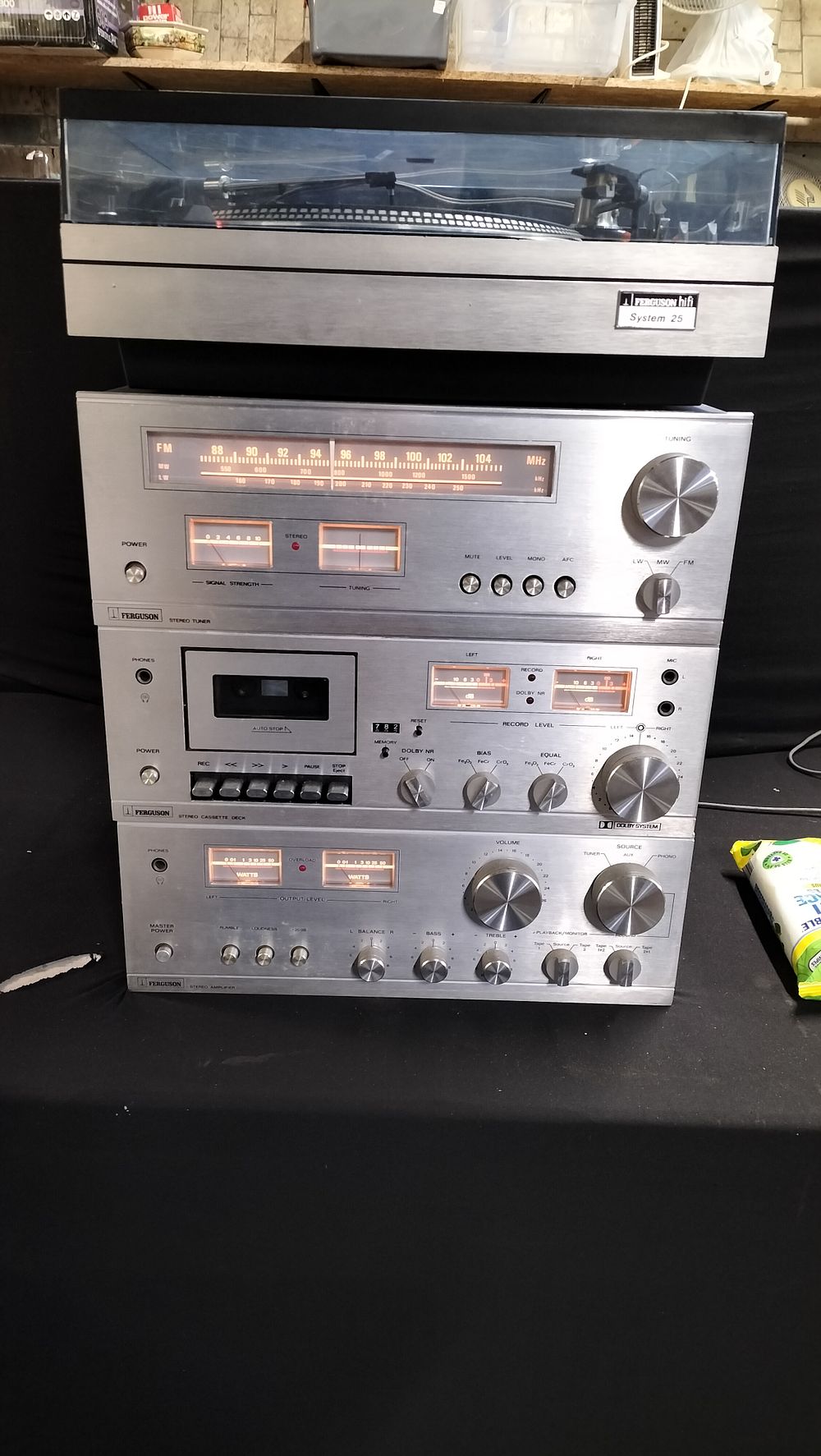 Lot 239: One Ferguson Hi-Fi System 25 with Turntable and Components