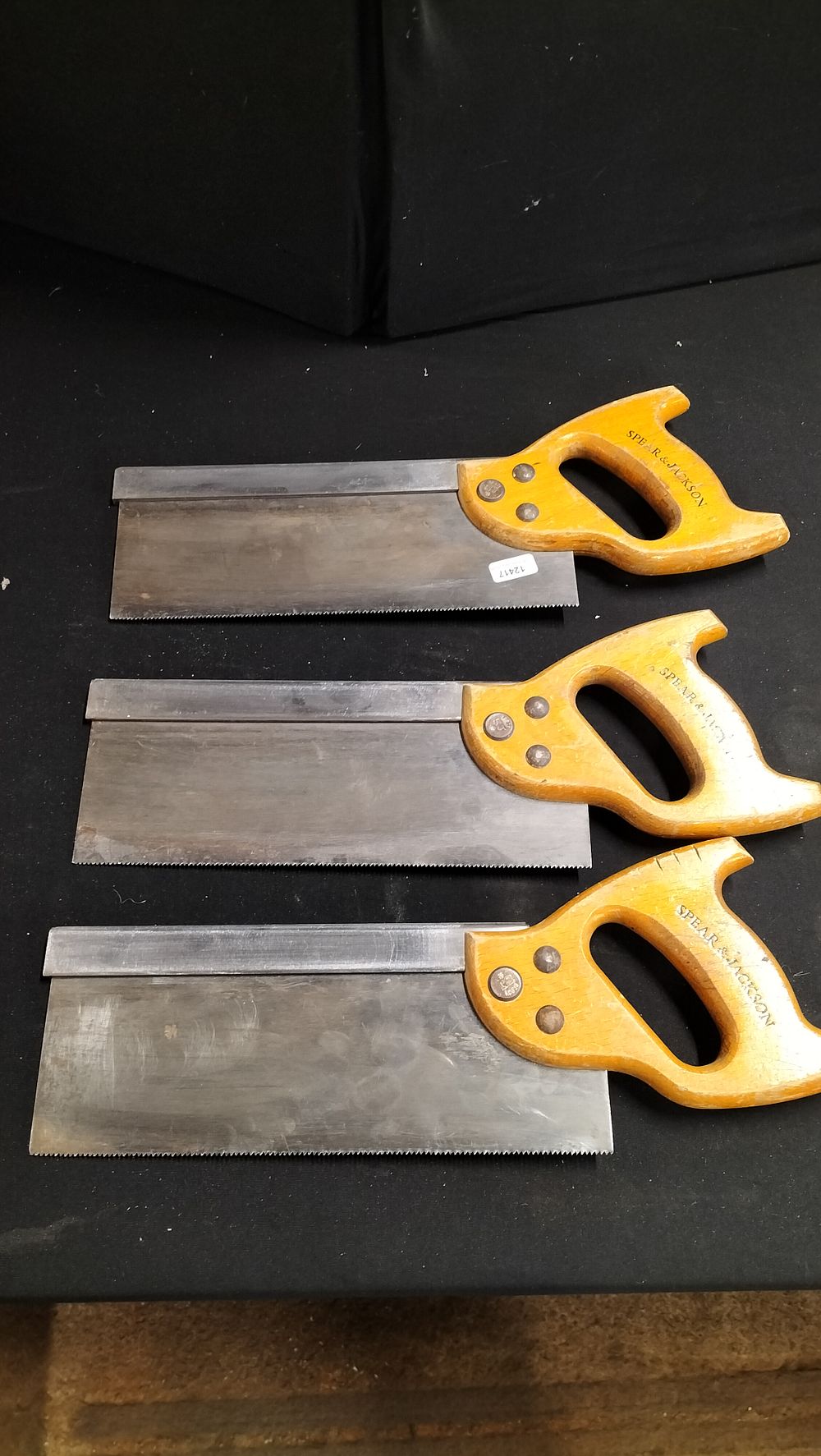 Lot 241: Three Spear & Jackson Steel Back Saws